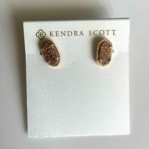 Kendra Scott vintage Emilie rose gold drusy earrings